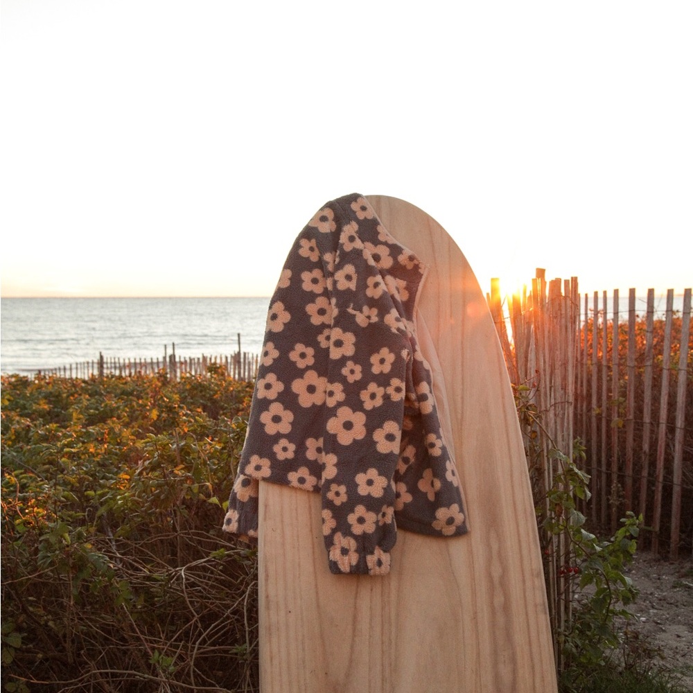 Peach Floral Puffer